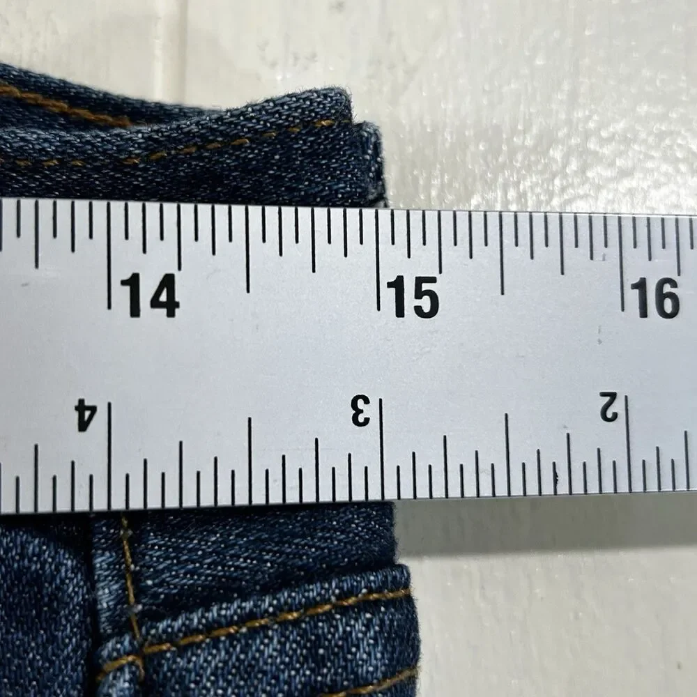 J.Crew Toothpick Ankle Jeans Size 27 Denim Dark Blue Stretch Low Rise Jeans
